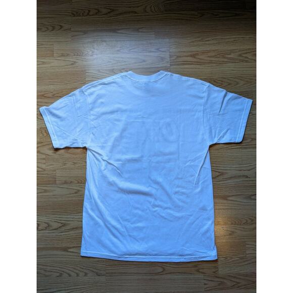 Vintage NASCAR Mike McLaughlin T shirt SZ L White #01 2003 Racing Las Vegas - Picture 2 of 7